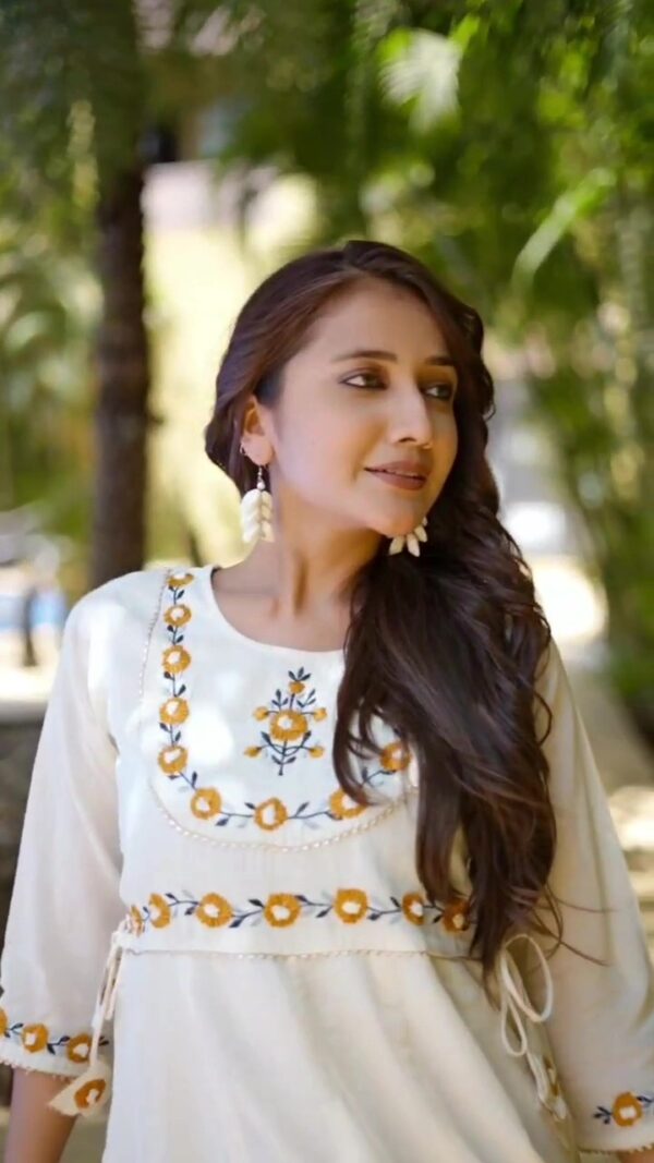 Anarkali Dress - Khadi Kurti