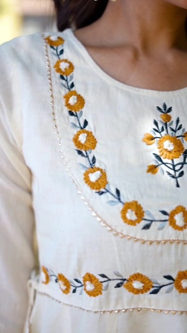 Anarkali Dress - Khadi Kurti - Image 3
