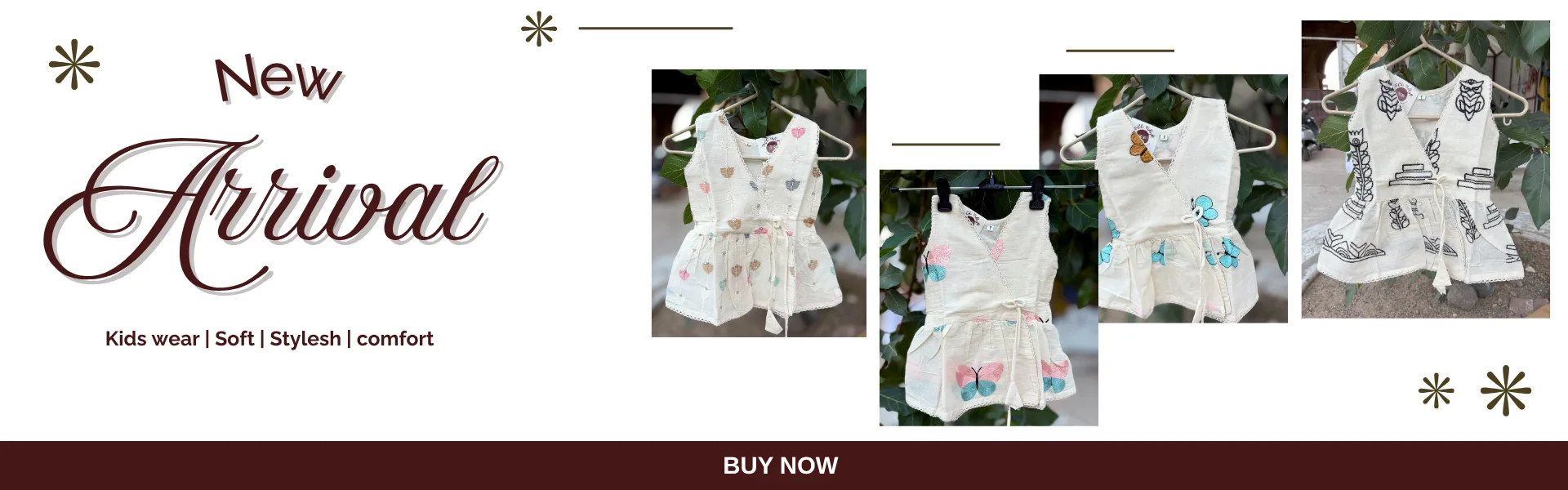 Kids wear in khadi cotton 