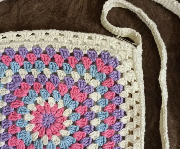 Crochet Granny Square Sling Bag