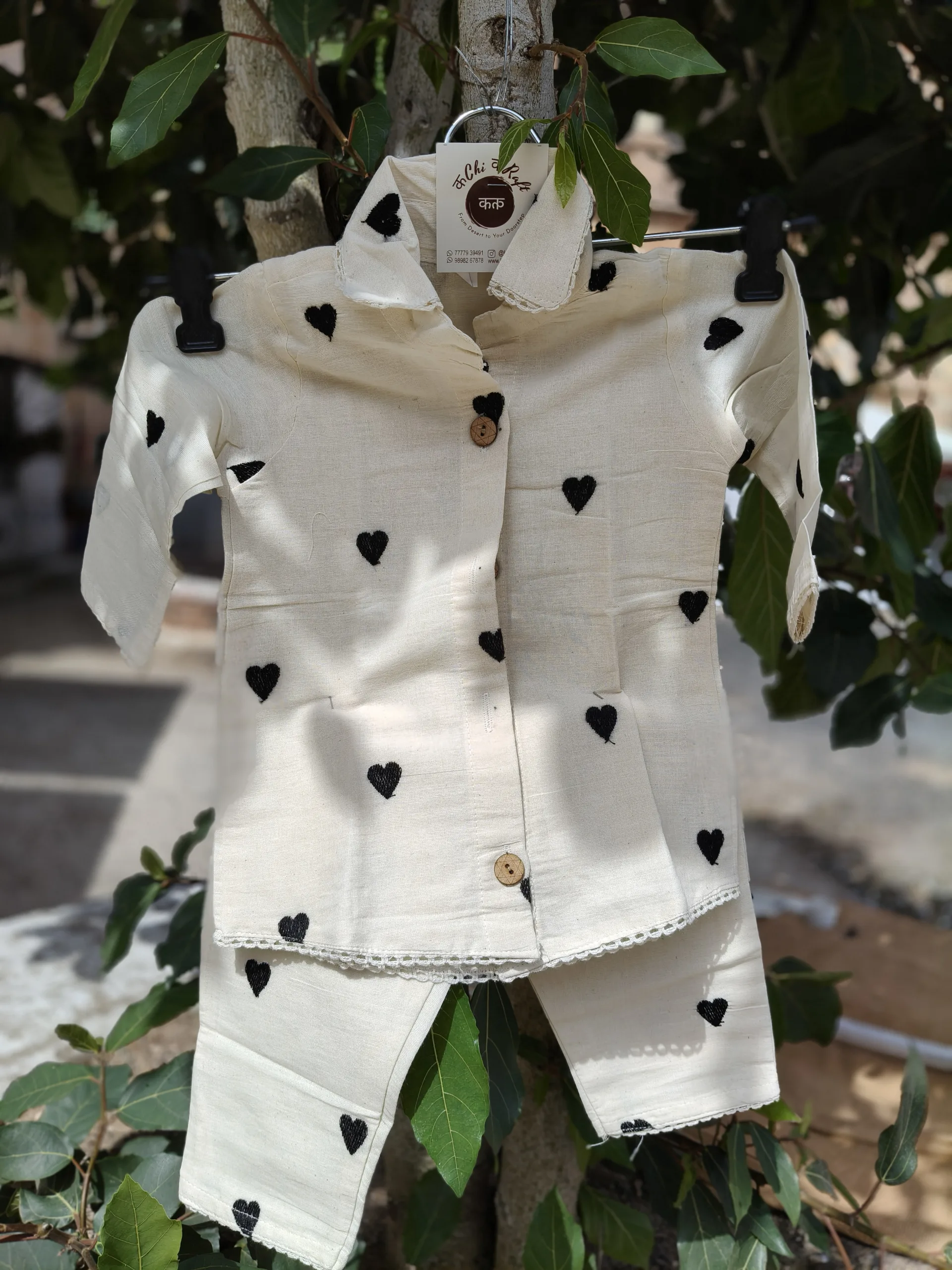 Kids co-ord set | Khadi cotton