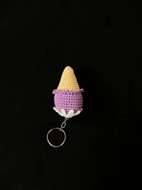 crochet-ice-cream-keychain-purple
