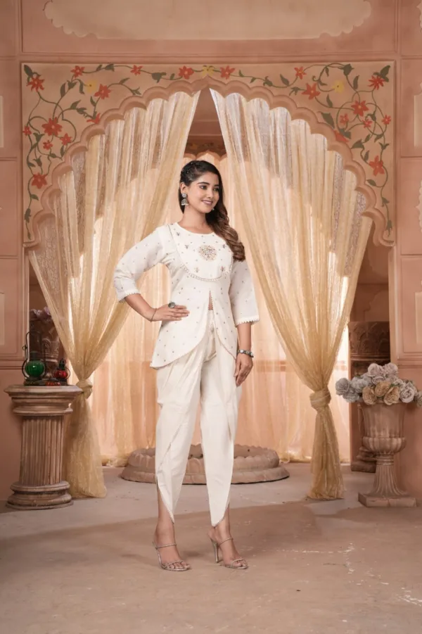 designer-offwhite-peplum-kurta-dhoti-set (2)