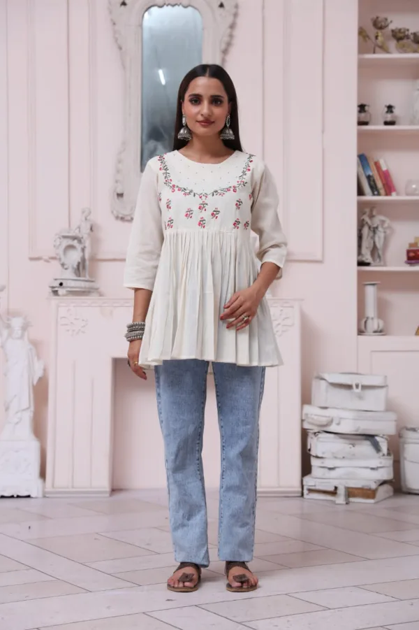 flared-kurti-with-scallop-design (1)