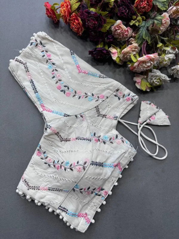 front-open-grey-embroidered-blouse-new-design-2025 (2)